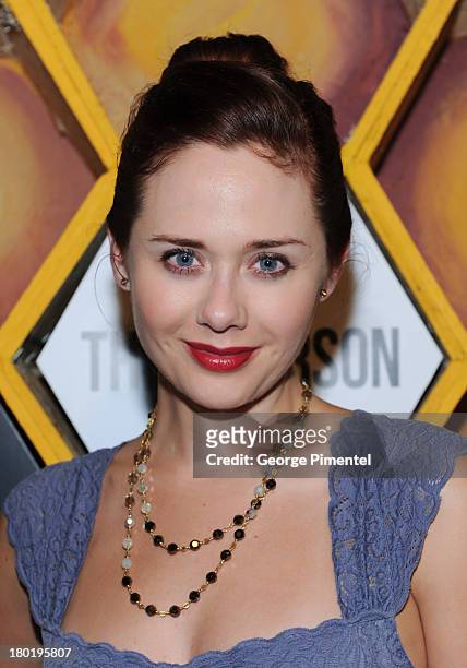Actress Haley Strode attends the 'Third Person' presented by Nespresso at Live at The Hive during the 2013 Toronto International Film Festival on...
