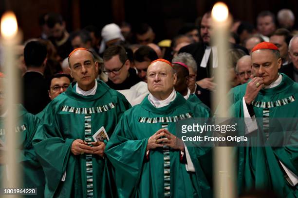 Cardinal Gianfranco Ravasi attends at the Mass in Saint Peter's Basilica on the World Day of the Poor on November 19, 2023 in Vatican City, Vatican....
