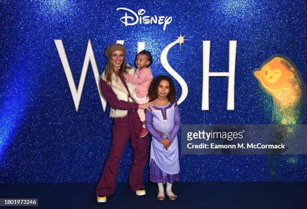 Anna Nightingale and family attend the London Multimedia event for Walt Disney Animation Studios', "Wish" at the Odeon Leicester Square on November...