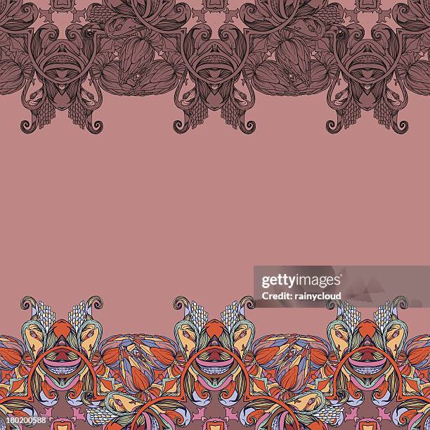 autumn path - touching mirror stock illustrations