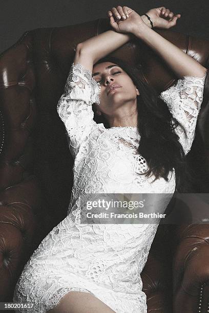 Actress Caterina Murino is photographed for The Blind Magazine on July 30, 2013 in Paris, France.