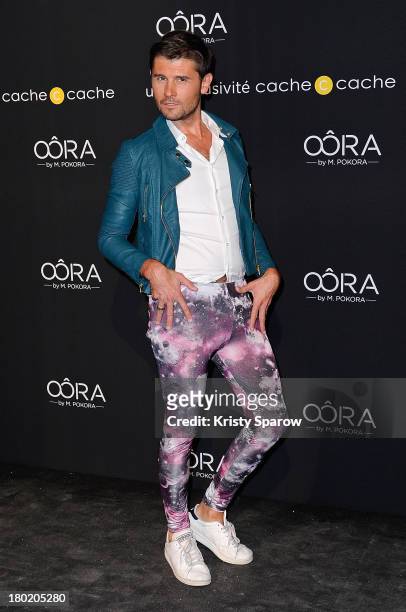Christophe Beaugrand attends the photocall for 'OORA' Womenswear Collection Designed By French Singer Matt Pokora at Pavillon Gabriel on September 5,...