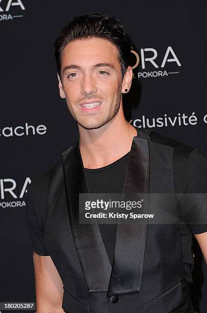 Maxime Dereymez attends the photocall for 'OORA' Womenswear Collection Designed By French Singer Matt Pokora at Pavillon Gabriel on September 5, 2013...