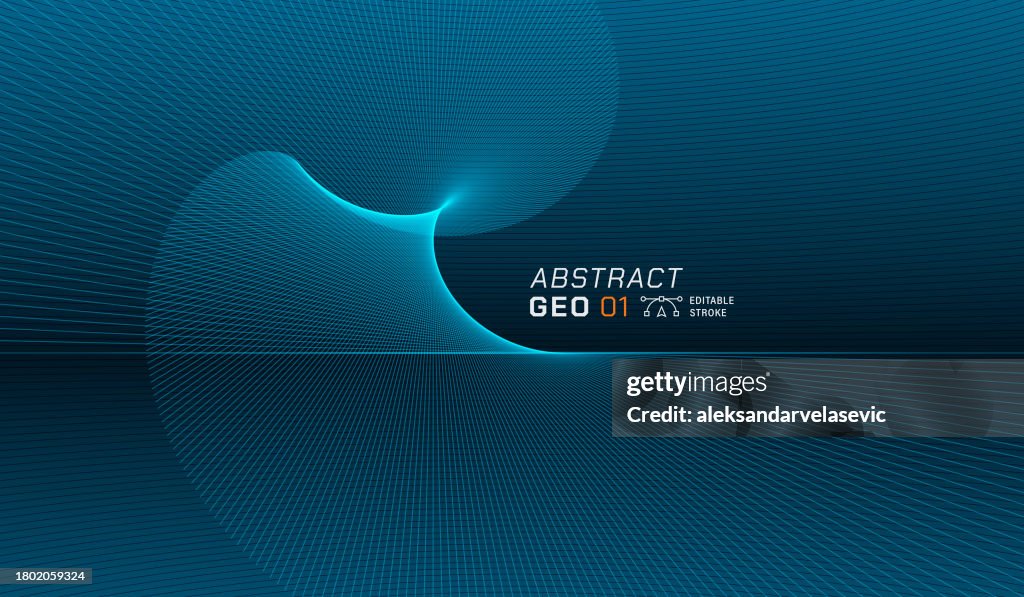 Abstract Geometric Technology Background