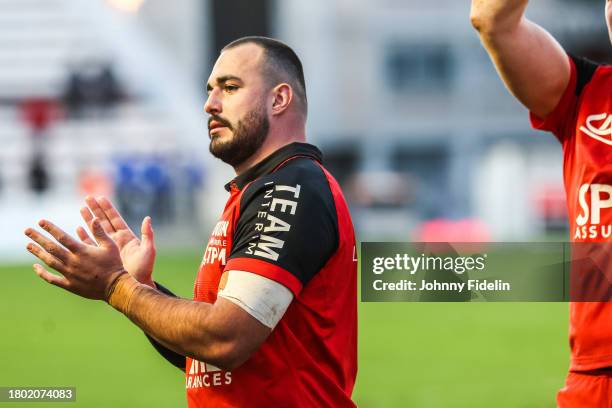 Jean-Baptiste GROS of Toulon after the Top 14 match between Rugby Club Toulonnais and Castres Olympique at Felix Mayol Stadium on November 25, 2023...