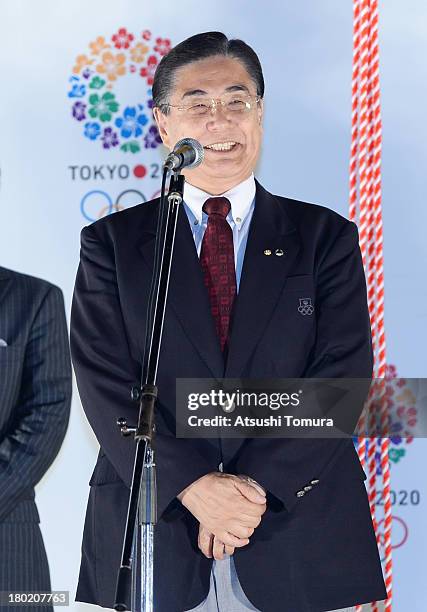 Tokyo 2020 CEO Masato Mizuno speaks during the briefing session on 2020 Tokyo Olympic for Tokyo residents at the Tokyo Metropolitan Government...