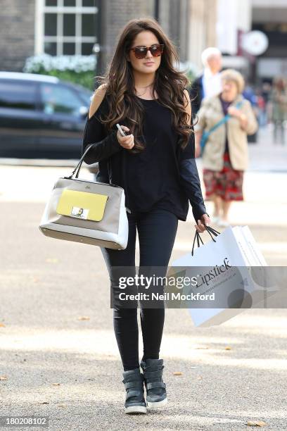 Binky Felstead previews debut collection with Lipstick Boutique on September 10, 2013 in London, England.