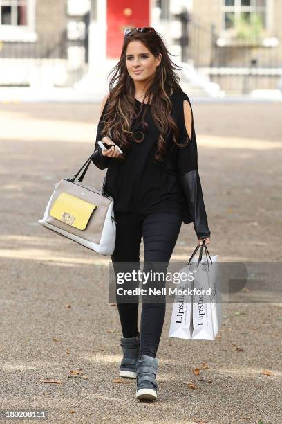 Binky Felstead previews debut collection with Lipstick Boutique on September 10, 2013 in London, England.