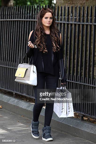 Binky Felstead previews debut collection with Lipstick Boutique on September 10, 2013 in London, England.