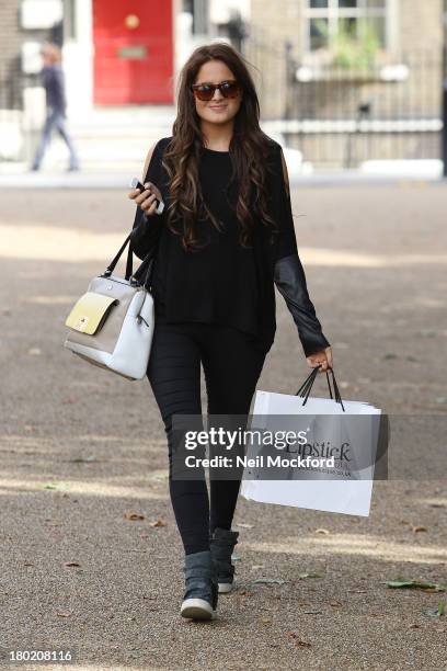 Binky Felstead previews debut collection with Lipstick Boutique on September 10, 2013 in London, England.