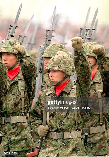 Jsdf Mp 37 The Annual Inspection Parade Of Japans Self Defence Forces Stock ...