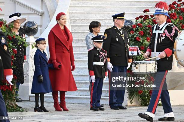 Princess Caroline of Hanover, Princess Gabriella of Monaco, Princess Charlene of Monaco, Princess Stephanie of Monaco, Prince Jacques of Monaco and...