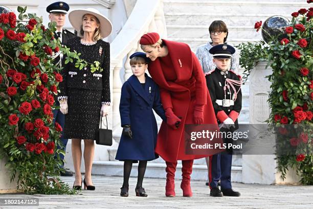 Princess Caroline of Hanover, Princess Gabriella of Monaco, Princess Charlene of Monaco, Prince Jacques of Monaco and Princess Stephanie of Monaco...