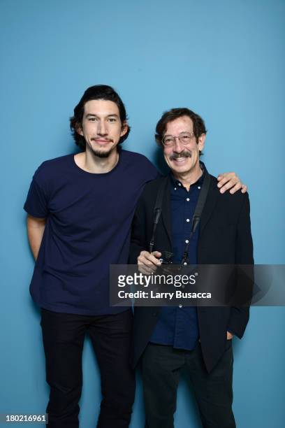 Actor Adam Driver and Rick Smocan of 'Tracks' pose at the Guess Portrait Studio during 2013 Toronto International Film Festival on September 10, 2013...