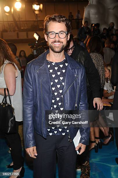 Brad Goreski attends the Tory Burch show during Spring 2014 Mercedes-Benz Fashion Week at David H. Koch Theater at Lincoln Center on September 10,...