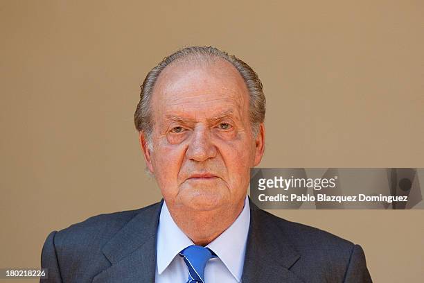King Juan Carlos of Spain attends 'Rey De Espana Human Rights Awards' at Alcala University on September 10, 2013 in Alcala de Henares, Spain.