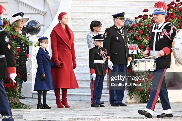 Princess Caroline of Hanover, Princess Gabriella of Monaco, Princess Charlene of Monaco, Prince Jacques of Monaco, Princess Stephanie of Monaco and...