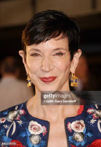 Amy Fine Collins attends the Tory Burch show during Spring 2014 Mercedes-Benz Fashion Week at David H. Koch Theater at Lincoln Center on September...