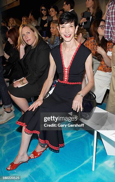 Amy Fine Collins attends the Tory Burch show during Spring 2014 Mercedes-Benz Fashion Week at David H. Koch Theater at Lincoln Center on September...