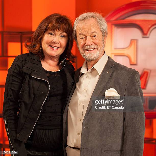Mary Walsh and Gordon Pinsent visit the ET Canada Festival Central Lounge at the 2013 Toronto International Film Festival on September 9, 2013 in...