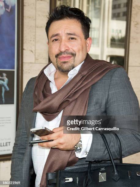 Vogue Espana Fashion Editor Carl Quintero attends 2014 Mercedes-Benz Fashion Week during day 5 on September 9, 2013 in New York City.