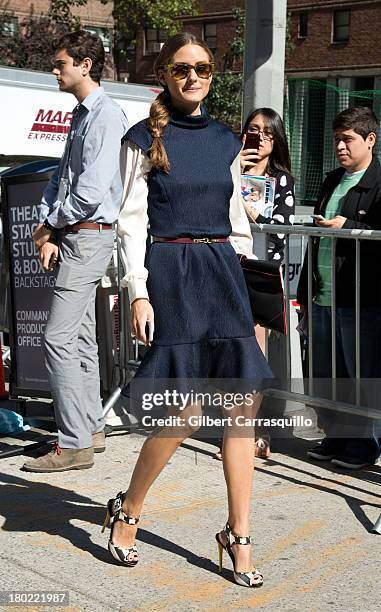 Olivia Palermo attends 2014 Mercedes-Benz Fashion Week during day 5 on September 9, 2013 in New York City.