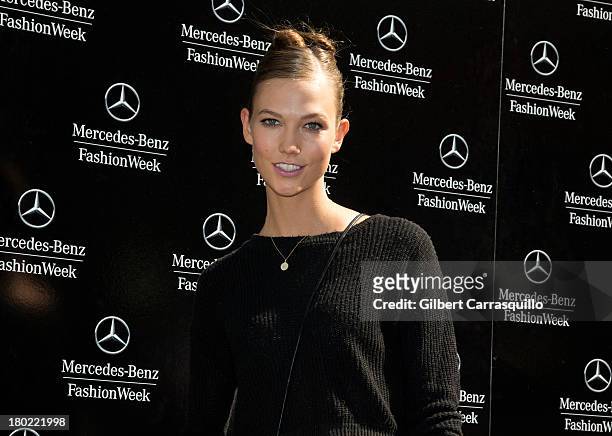 Karlie Kloss attends 2014 Mercedes-Benz Fashion Week during day 5 on September 9, 2013 in New York City.