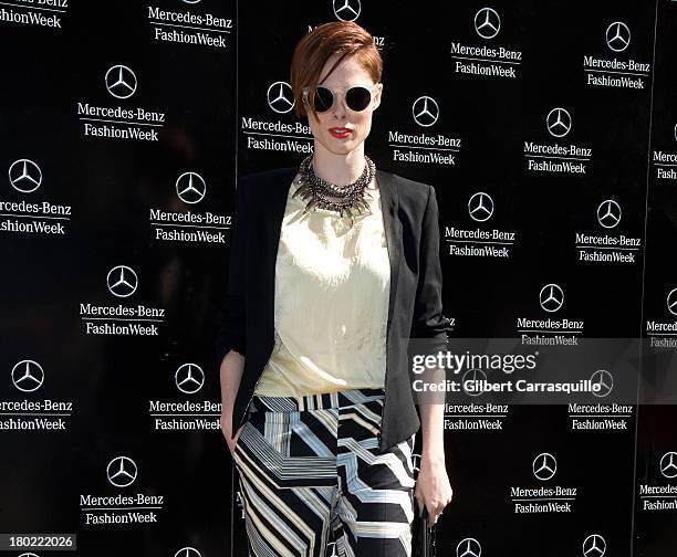 Coco Rocha attends 2014 Mercedes-Benz Fashion Week during day 5 on September 9, 2013 in New York City.