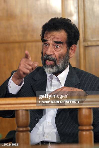 Sadam Rajkumar Former Iraqi dictator Saddam Hussein argues in a courtroom in... News ...