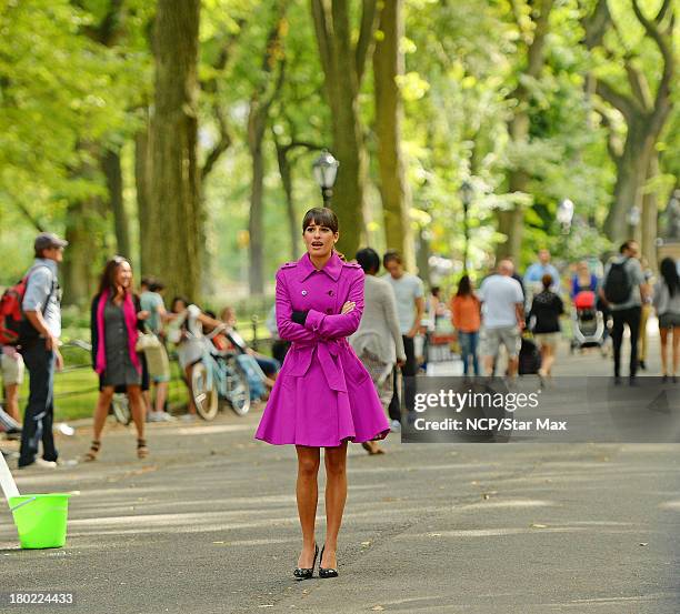 Actress Lea Michele is seen on September 9, 2013 in New York City.