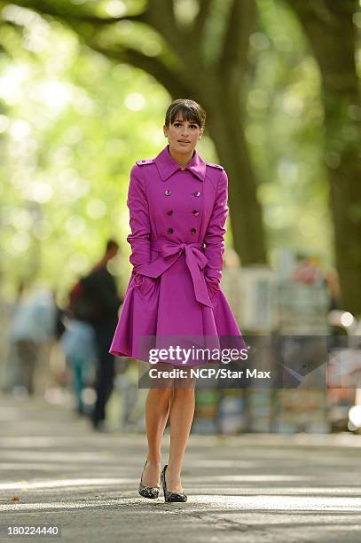 Actress Lea Michele is seen on September 9, 2013 in New York City.