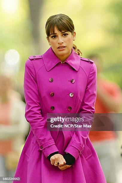 Actress Lea Michele is seen on September 9, 2013 in New York City.