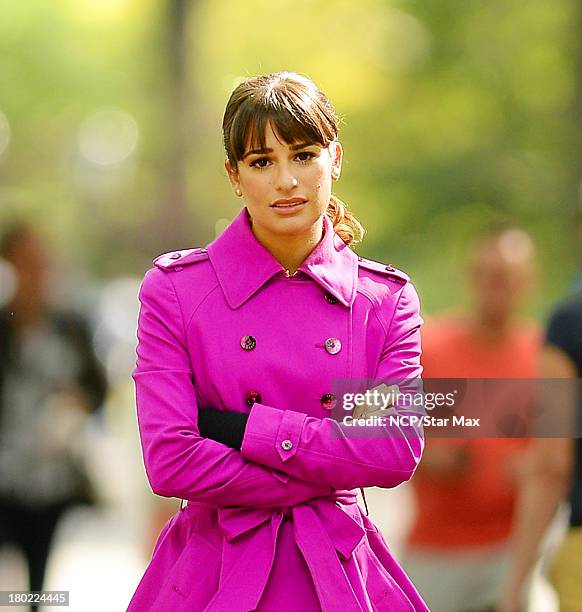 Actress Lea Michele is seen on September 9, 2013 in New York City.