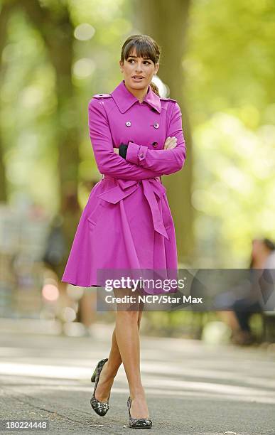 Actress Lea Michele is seen on September 9, 2013 in New York City.