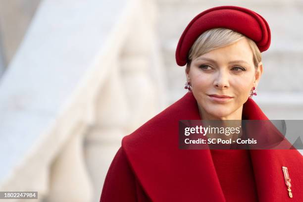 Princess Charlene of Monaco attends the Monaco National Day 2023 on November 19, 2023 in Monaco, Monaco.