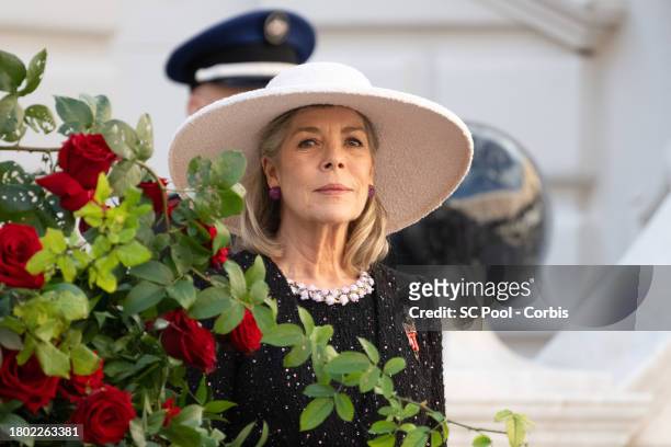 Princess Caroline of Hanover attends the Monaco National Day 2023 on November 19, 2023 in Monaco, Monaco.