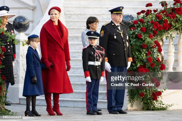Princess Caroline of Hanover, Princess Gabriella of Monaco, Princess Charlene of Monaco, Princess Stephanie of Monaco, Prince Jacques of Monaco and...