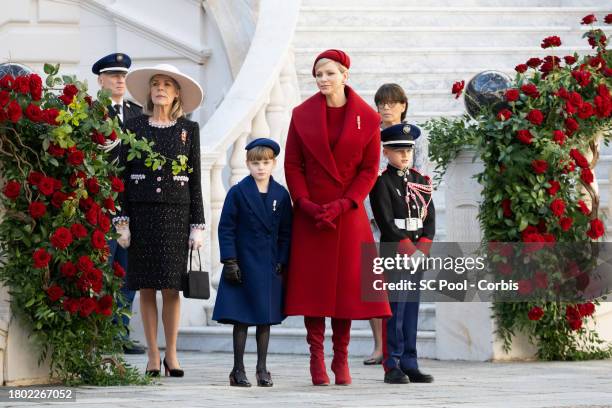 Princess Caroline of Hanover, Princess Gabriella of Monaco, Princess Charlene of Monaco, Princess Stephanie of Monaco and Prince Jacques of Monaco...