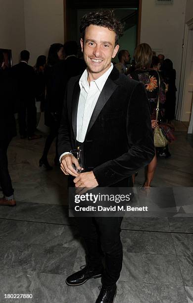 Hamish Jenkinson attends a private view of 'Portraits', a new exhibition by Jonathan Yeo, at the National Portrait Gallery on September 10, 2013 in...