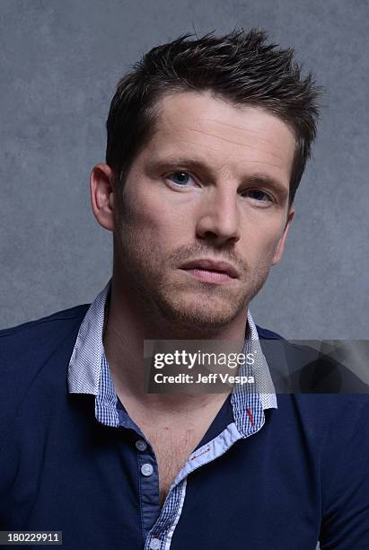 Actor Pierre Deladonchamps of 'Stranger By The Lake' poses at the Guess Portrait Studio during 2013 Toronto International Film Festival on September...