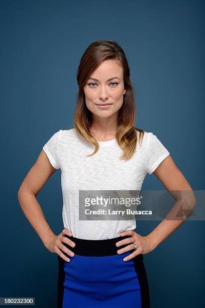 Actress Olivia Wilde of 'Third Person' poses at the Guess Portrait Studio during 2013 Toronto International Film Festival on September 10, 2013 in...