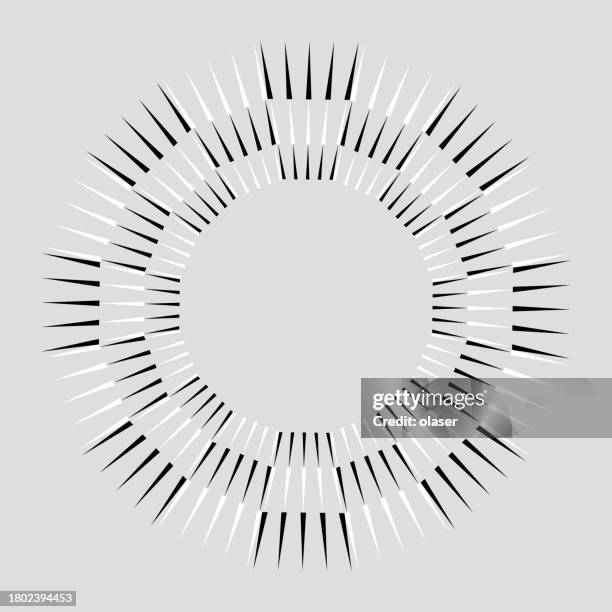 geometric pattern of triangles arranged in checked sections, forming a circle/polygon shape. - tiny triangle pattern stock illustrations