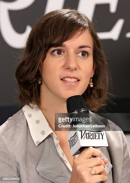 Filmmaker Madeleine Sackler speaks at the Variety Studio presented by Moroccanoil at Holt Renfrew during the 2013 Toronto International Film...