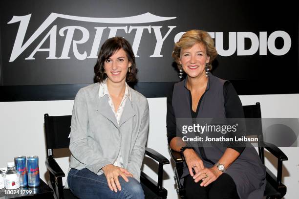 Filmmaker Madeleine Sackler and producer Andrea Meditch attend the Variety Studio presented by Moroccanoil at Holt Renfrew during the 2013 Toronto...