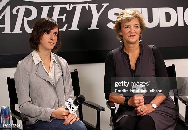 Filmmaker Madeleine Sackler and producer Andrea Meditch attend the Variety Studio presented by Moroccanoil at Holt Renfrew during the 2013 Toronto...