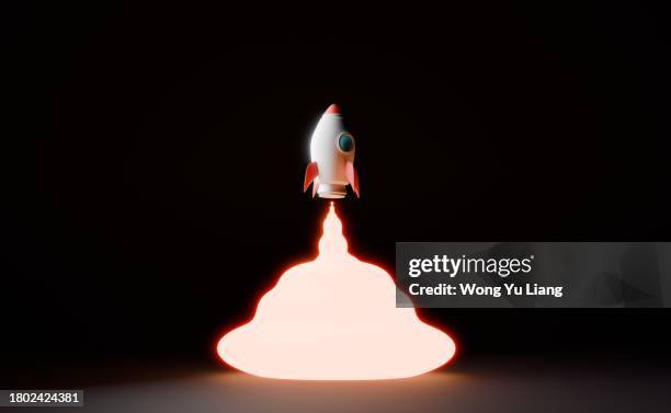 rocket launch concept - kick off icon stock pictures, royalty-free photos & images