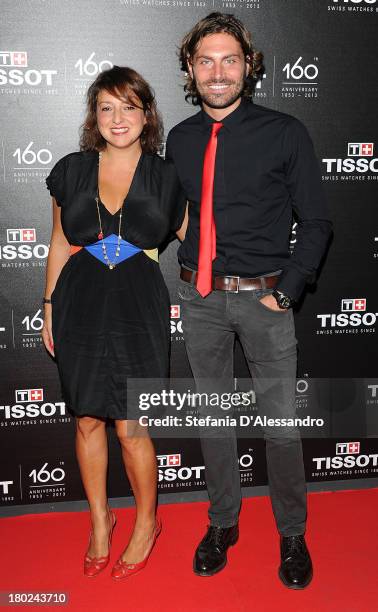 Marisa Passera and Federico Russo attend Tissot 160th Anniversary at Piazza Vetra on September 10, 2013 in Milan, Italy.