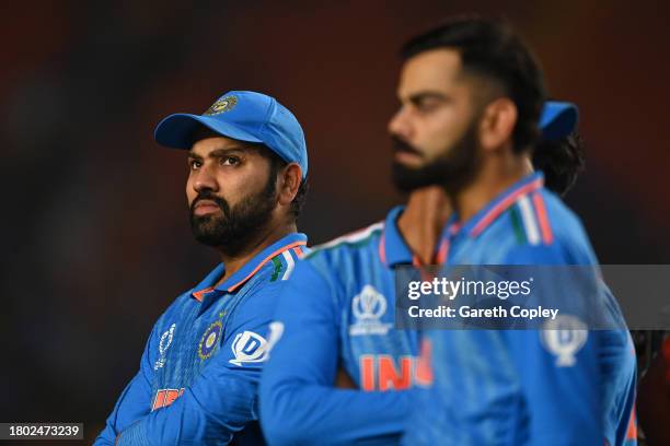 India captain Rohit Sharma after losing the ICC Men's Cricket World Cup India 2023 Final between India and Australia at Narendra Modi Stadium on...