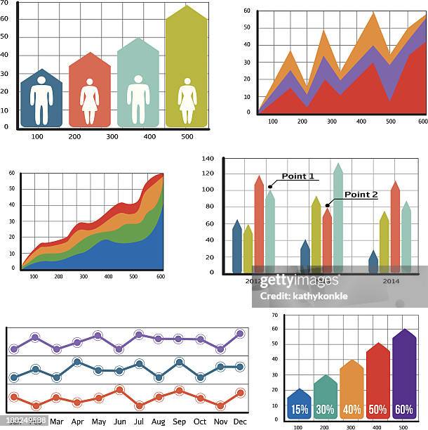 3 Graphs Layout Charts And Graphs Design Elements High-Res Vector Graphic - Getty Images