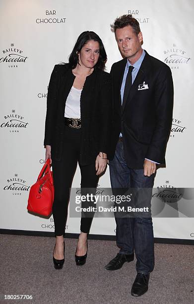 Amy Molyneaux and guest attend the launch of Baileys Chocolat Luxe at Bar Chocolat, Covent Garden on September 10, 2013 in London, England.